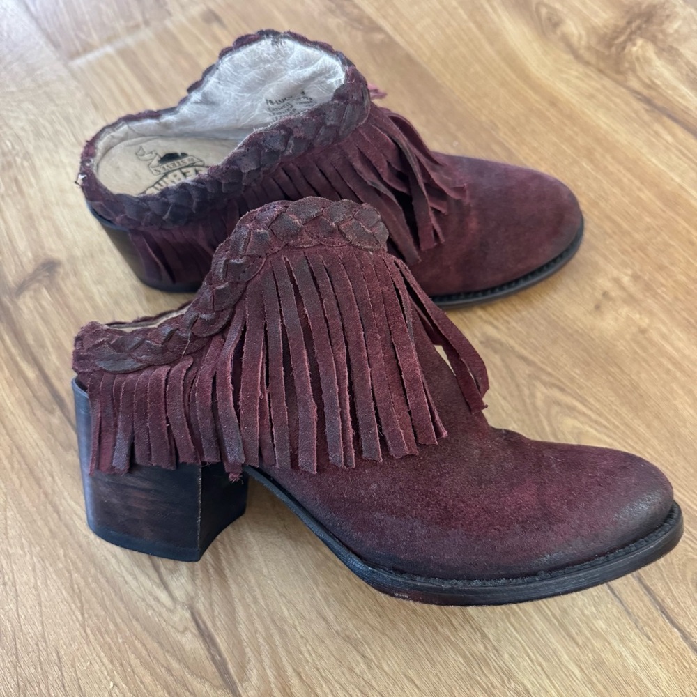 Freebird by Steven Lucy fringe mule